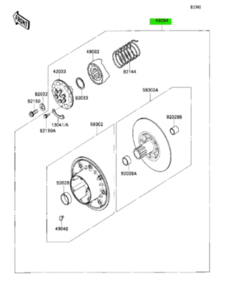 ディーゼル KAWASAKI Mule KAF540 Converter Assembly, Driven 49094-1068 Genuine