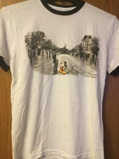 Walt Disney  Mickey Mouse On Main Street USA - White With Black Trim- Ringer S.