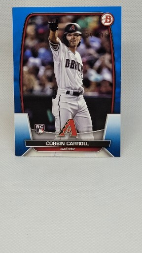 2023 Bowman Corbin Carroll RC Blue Parallel /150 Rookie