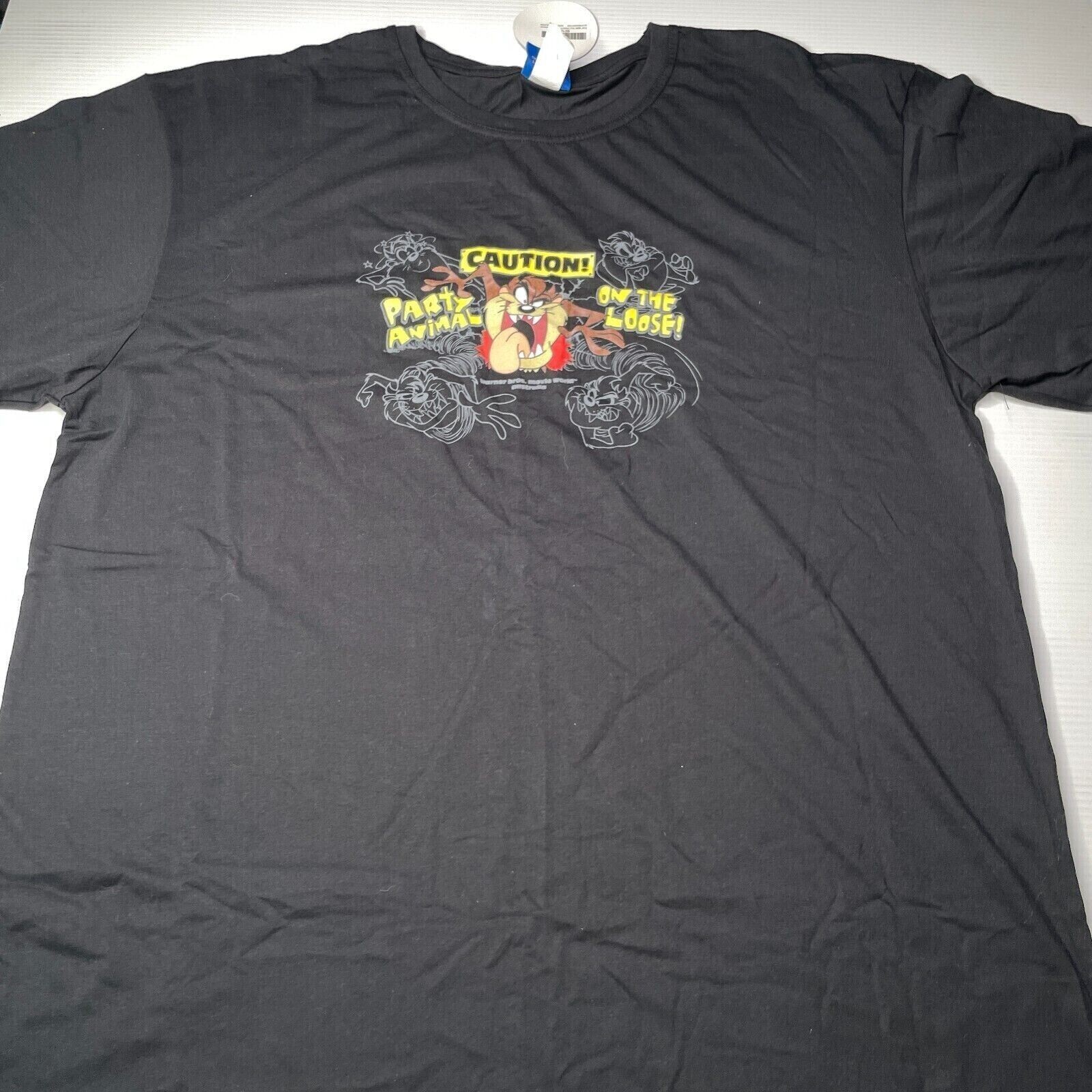 Warner Bros Movie World Tasmanian Devil Mens 4XL Black T-Shirt