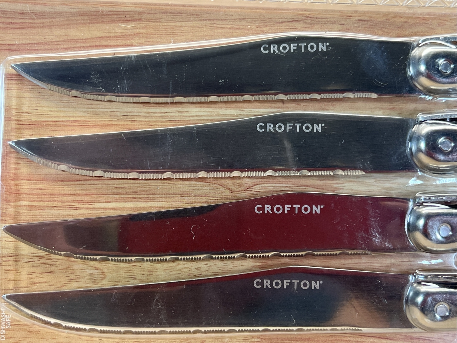 CROFTON, LAGUIOLE STYLE Steak Knife, Set 4 Pieces set Stainless Steel