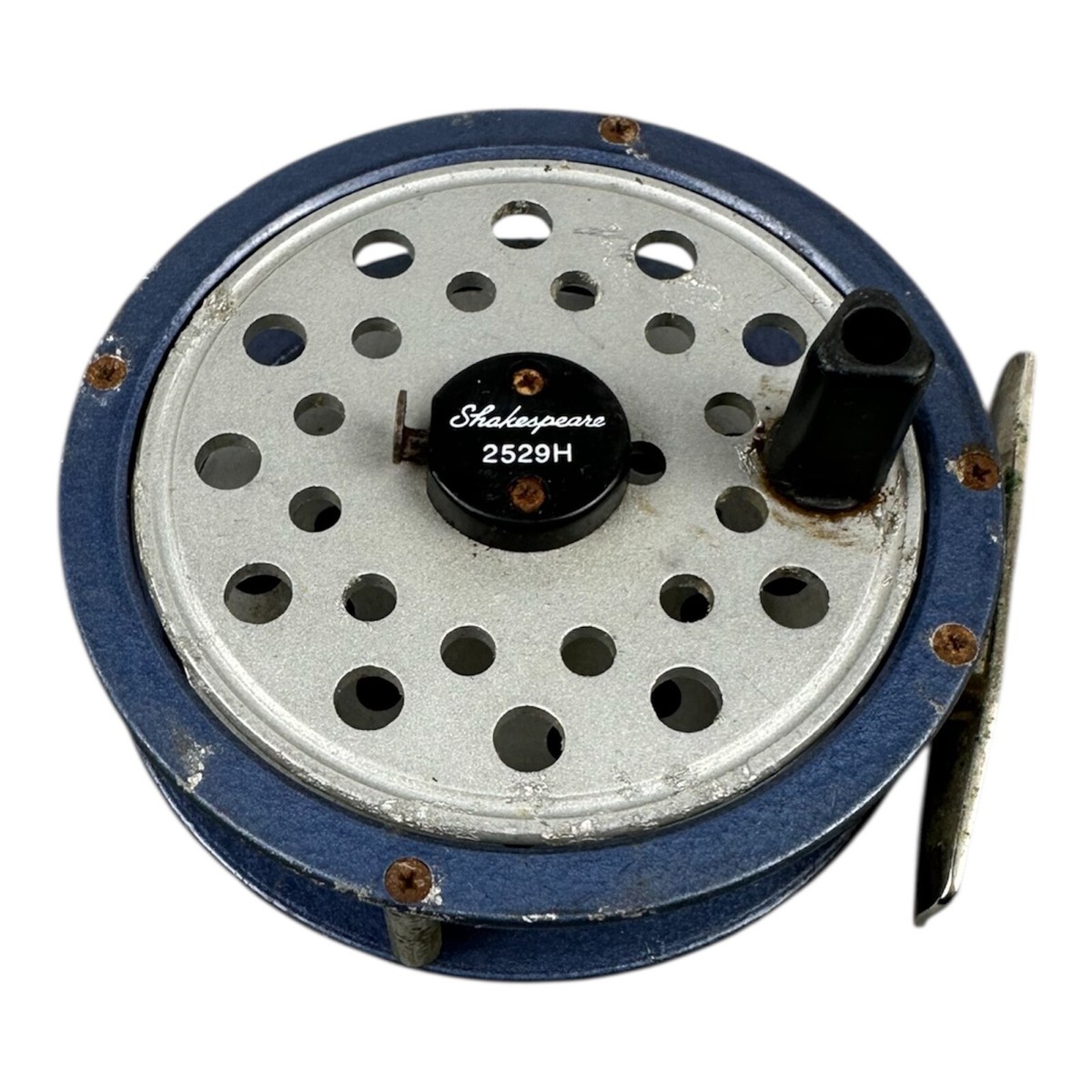Vtg Mid-Century Shakespeare 2529H Blue Fly Fishing Reel For