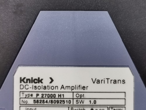 KNICK P27000H1 DC-ISOLATION AMPLIFIER - Picture 3 of 8