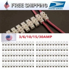 10/20PCS 12P 3-30AMP Dual Row Terminal Strip Screw Terminal Barrier Block