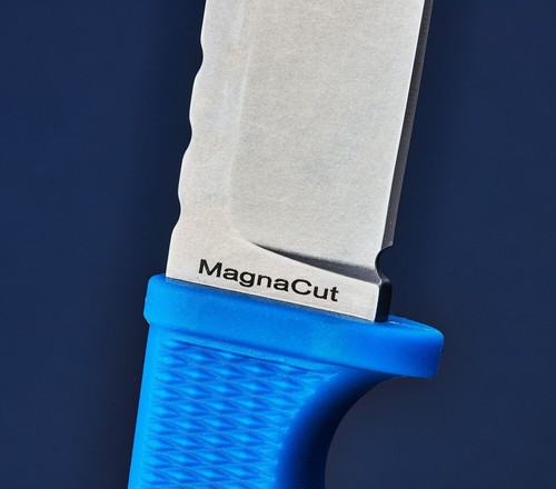 Demko Knives FreeReign Magnacut - Blue & Black - Fixed Blade Full Tang Knife - Picture 2 of 9