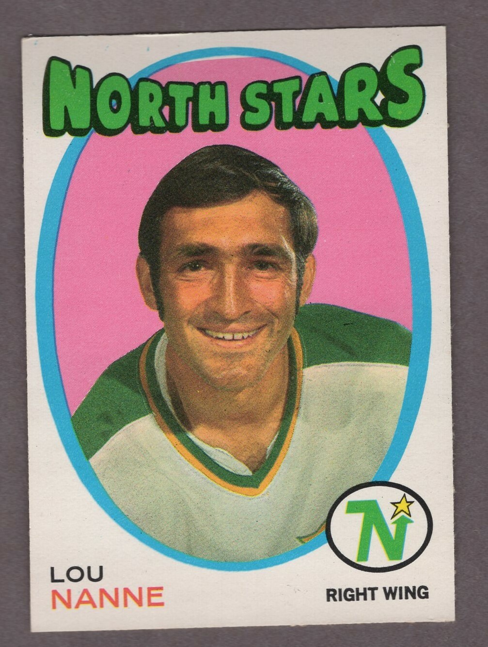 1971-72 O-Pee-Chee Hockey Card #240 Lou Nanne