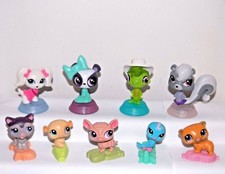 LITTLEST PET SHOP Bobble Heads 2014, 2010 McDonald Toys 9 Pcs 4-2014, 5-2010 