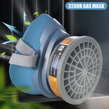 Silicone Half Face Gas Mask Paint Spray Chemical Respirator Reusable 95% Filter