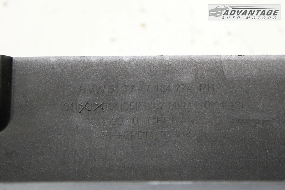 BMW 535I XDRIVE F10 2011-2016 FALDÓN LATERAL DERECHO BASCULANTE PANEL MOLDEADO OEM Foto 4 de 4