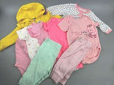 Baby Girl Clothes Lot Size 0-3 M 9 Pc