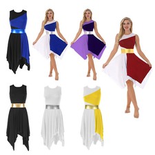 Women's Dresses Lyrical Dance Dress Liturgical Praise Worship Dancing Costume