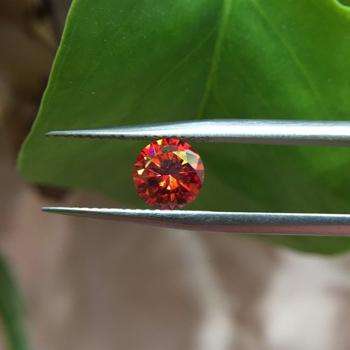 Various colors 5-9mm Red Blue Round Cut Loose Moissanite With GRA Certificate - Picture 32 of 48