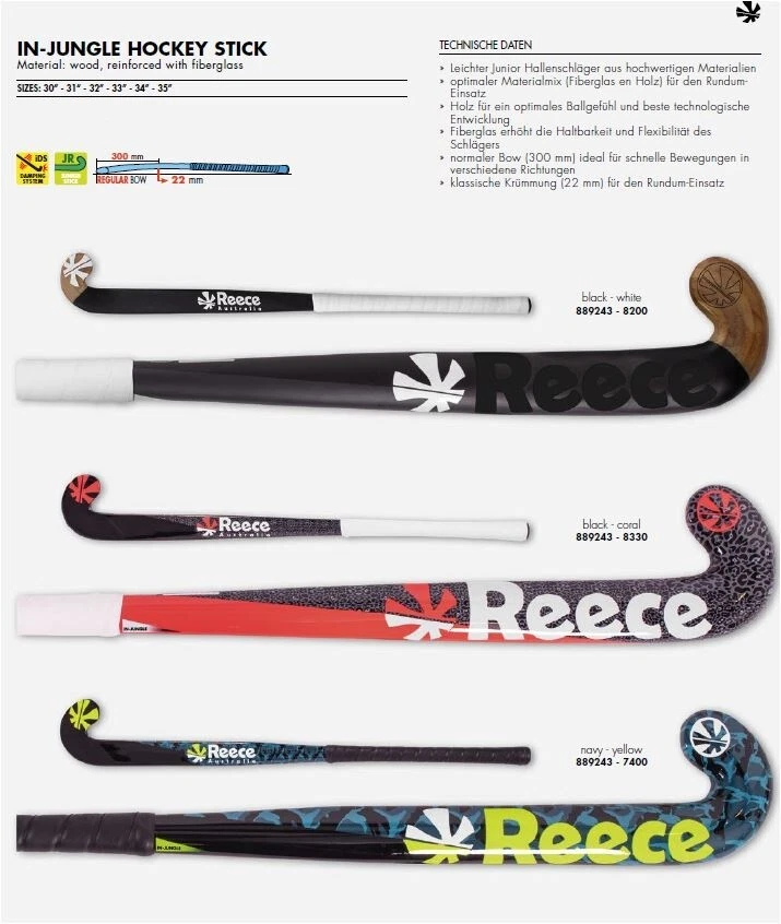 Reece Indoor Jungle Hockeyschläger 889243 Halle Junior Kinder Stick Verein Train - Bild 2 von 4
