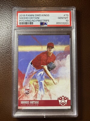 2018 DIAMOND KINGS PITCHING/NO PINSTRIPE #73 SHOHEI OHTANI ROOKIE