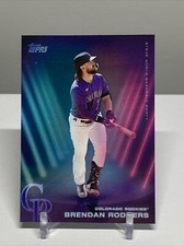 2022 Topps X Steve Aoki Baseball Party Wave 1 Brendan Rodgers Rockies W1-44
