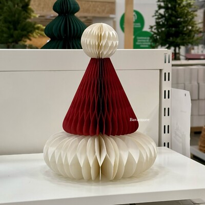 Ikea VINTERFINT Christmas Decoration, Santa Claus hat red/white, 11 ¾'' NEW
