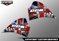 FOR CCM R30 604cc 644cc TANK GRAPHICS DECALS SUPERMOTO MX MOTOCROSS STICKERS
