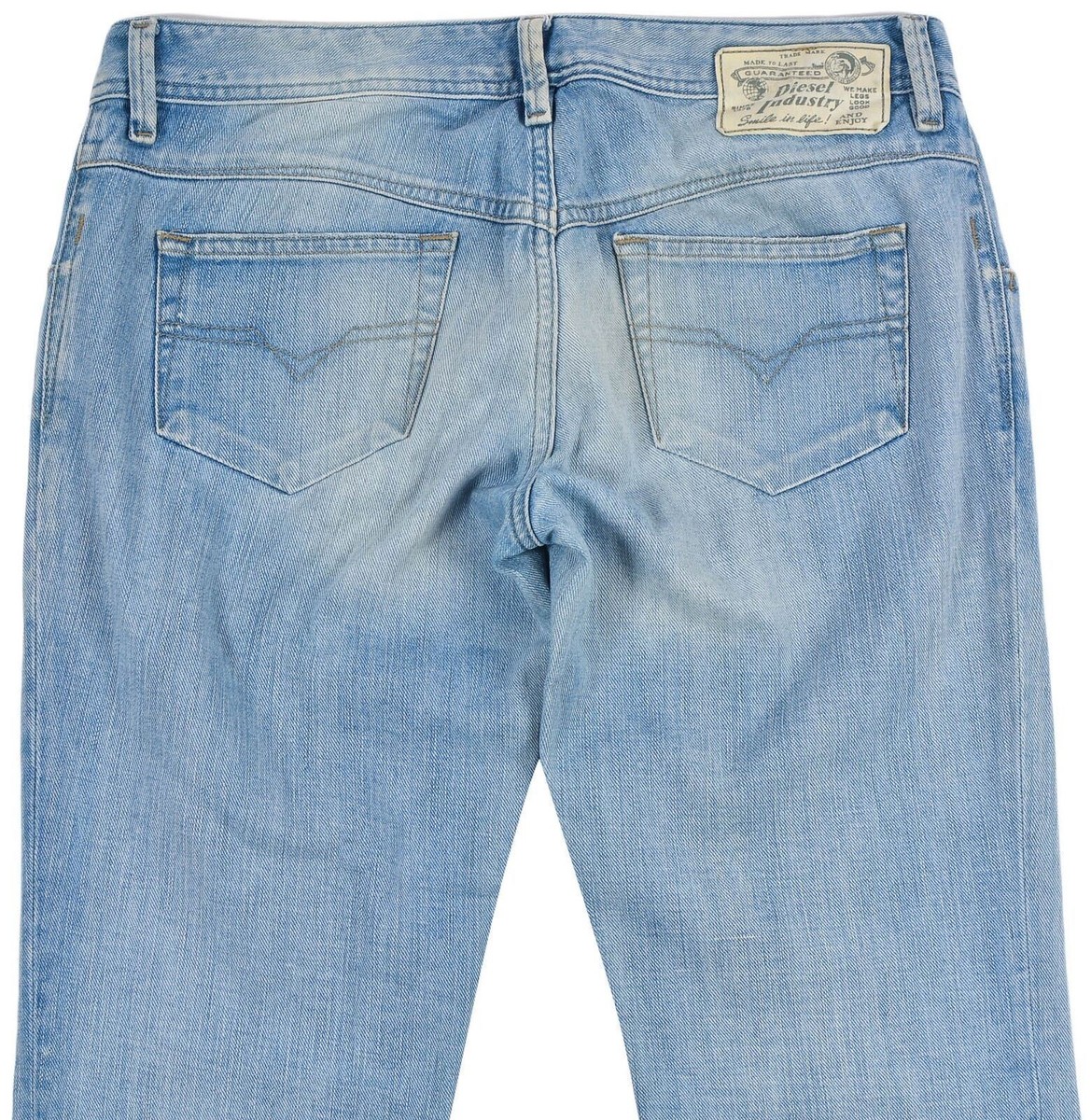 Diesel Women's Jeans NEWZ 29x32 Light Blue Straight Low Rise