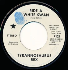 TYRANNOSAURUS REX - SUMMERTIME BLUES / RIDE A WHITE SWAN  - 7121 - 45 Record VG+