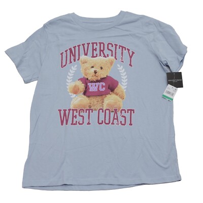 Grayson Threads Size L Juniors' Cotton University Teddy Bear T-Shirt West Coast