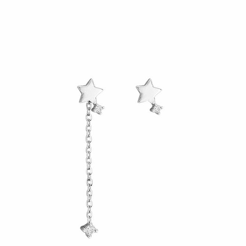 Boucles d'oreilles oiseau colibri mode fileteur clou crochet long gland cristal - Photo 59 sur 78