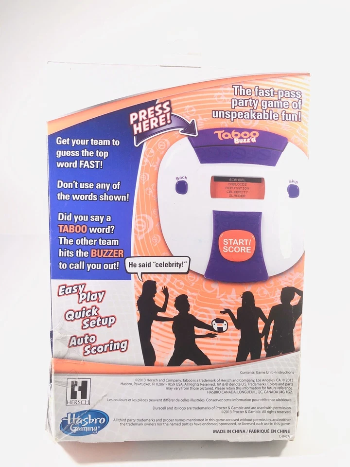 Taboo Buzz'd Pass & Party Guessing Travel Game Hasbro 2013 - Image 3 of 4