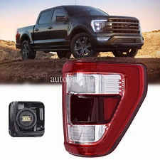 LED Right Side Tail Light Lamp w/ Blind Spot Hole for Ford F-150 F150 2021-2023