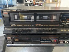 Fisher Ad-875a Compact Disc Player Fisher CR-W854A Double Cassette Deck