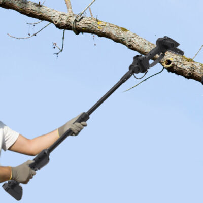 550W Cordless Pole Saw Battery Power Pole Saw &Charger+Battery for Tree Trimming