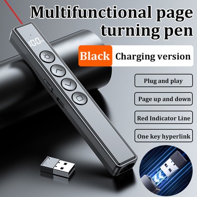 US USB Wireless PPT Presenter Power Point Presentation Laser Pointer Clicker Pen