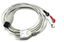 One Piece 3 Lead ECG EKG Cable Snap AHA For Propaq Encore 202el Compatible