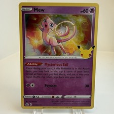 Pokemon Card Celebrazioni Set Mew 011/025 Holo Rara 25° Anniversario