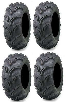 Full set of Maxxis Zilla 26x9-14 and 26x11-14 ATV Mud Tires (4)