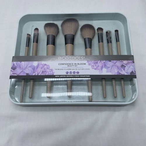 EcoTools Confidence In Bloom Makeup Brushes Kit 9 Pieces Beauty Kit NEW in Box - Picture 4 of 6