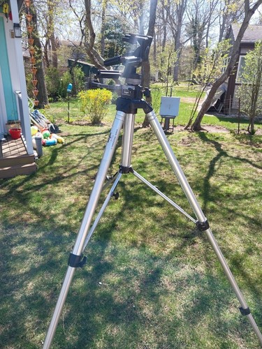 Vtg Bogen Manfrotto 3036 Professional Tripod w/ 3047 Head Fully Functional