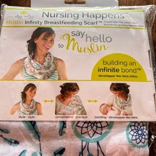 Itzy Ritzy Muslin Breastfeeding Boss Nursing Cover Navy Teal Dream Catcher