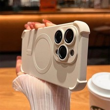 Shockproof Magsafe Silicone Case For iPhone 15 14 13 12 Pro Max Plus Cover