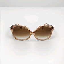 Givenchy Oversized Sunglasses Vintage Designer Taupe Brown Tortise shell 62 14
