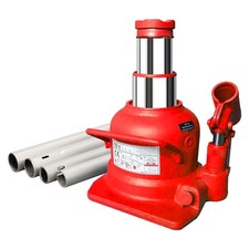 20000 Lbs Double Ram Low Profile Welded Bottle Jack For Car Auto Repairred
