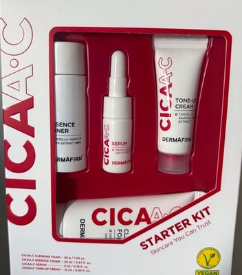 Dermafirm Cica  A.C Stater Kit Lot of 4 Acne Skin Care Toner Serum Spot Cream