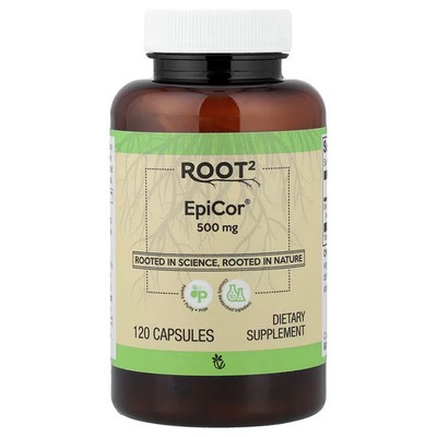 2 X Vitacost, Root2, EpiCor�, 500 mg, 120 Capsules-Worldwide