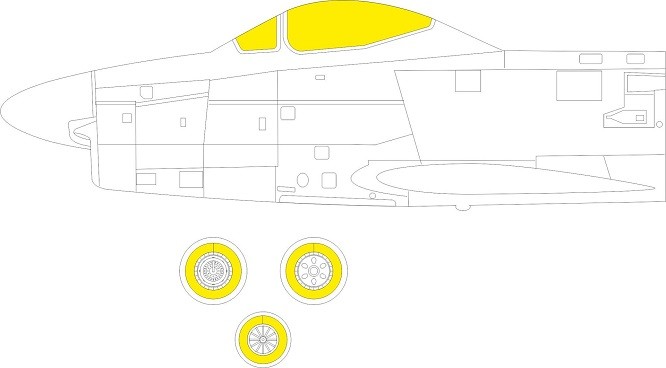 Eduard Accessories EX940 - 1:48 F-86D 1/48 Revell - New