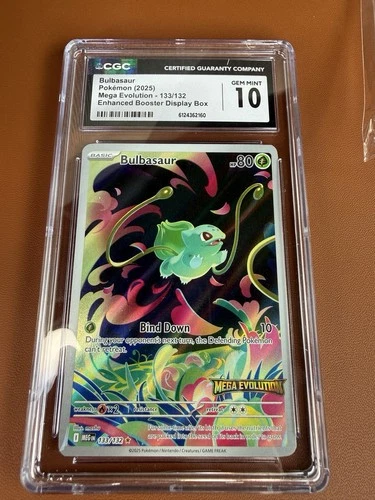 New ListingBulbasaur 133/132 STAMPED - CGC Gem Mint 10 - Mega Evolution - Pokemon TCG 2025