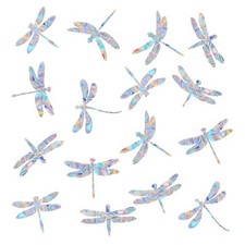 30 Pieces Dragonfly Anti-Collision Window Clings - Glass Reminder Prism Decals
