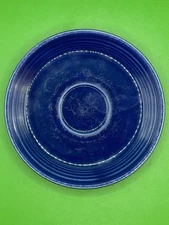 Vintage 1930-40's Genuine Fiesta HLC USA- 6" Wide Saucer Plate, Cobalt Blue