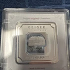 GEIGER EDELMETALLE .999 Fine Silver Original 100 gram Bar Silver Stacker