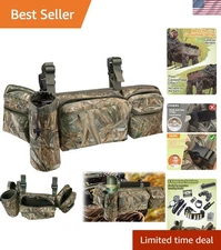 Versatile 6-Pouch Camouflage Hunting Gear Bag for Ladder & Climbing Stands