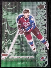 2001-02 Upper Deck Joe Sakic #CR-3 Challenge For The Cup Cornerstones HOF /250