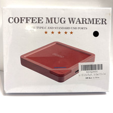 USB COFFE CUP MUG WARMING PAD HEATING PLATE NEW IN BOX, BLACK