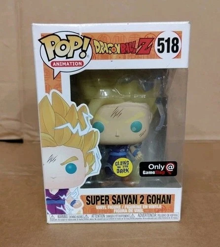 Funko Pop! Vinyl Dragon Ball Z Super Saiyan 2 Gohan #518 Glow GameStop Exclusive